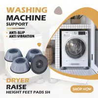 4Pcs Washing Machine Anti Shock Pad, Anti Vibration Pads for Washing Machine-৪ পিসি ওয়াশিং মেশিন অ্যান্টি শক প্যাড, ওয়াশিং মেশিনের জন্য অ্যান্টি ভাইব্রেশন প্যাড — 4
