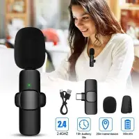 K9 Wireless Lavalier Microphone Upgraded Plug-Play Auto-Syncs Mic For Vlogs Interview Youtubers — 2