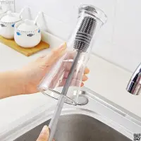 Silicone Bottle Cleaning Brush Bottle Cleaner for Washing Baby Bottles Handle Brush — 6