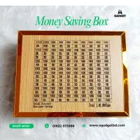 Wooden 1 Lakh Taka Money Saving Box — 1